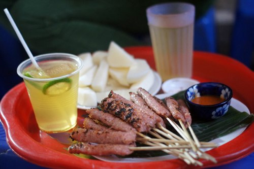 5b. Grilled nem chua